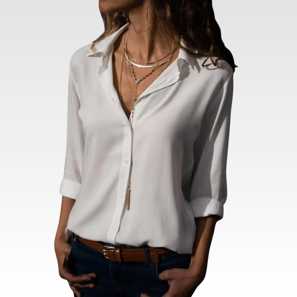 Airy Blouse V Neck