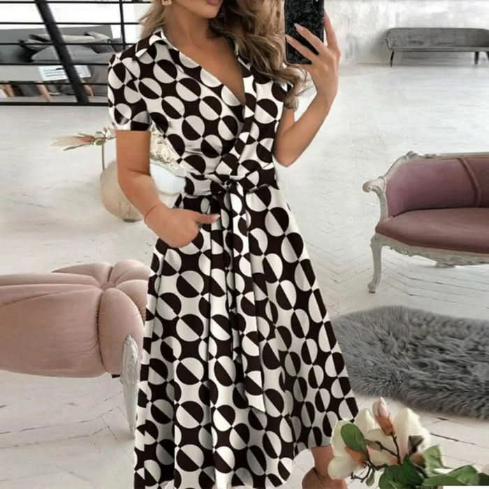 Elegant A-Line Midi Dress for Effortless Summer Style in Lightweight Linen 8
