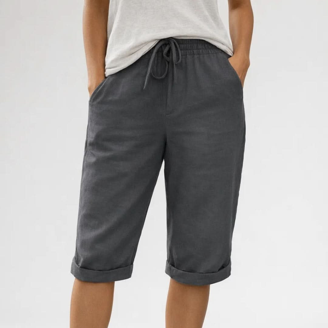 Flowy Pull-On Shorts With Drawstring Waist