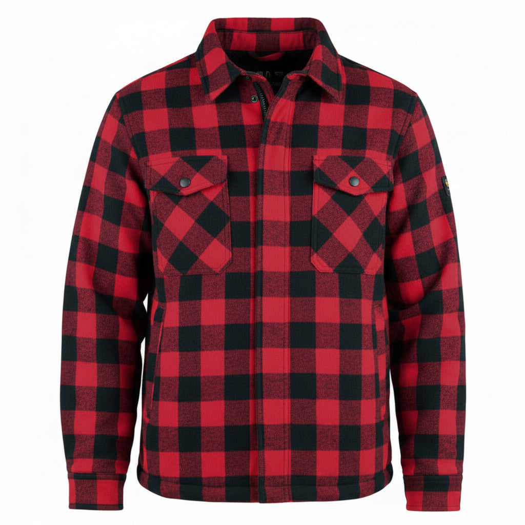 Classic Plaid Button Front Long Sleeve Shirt