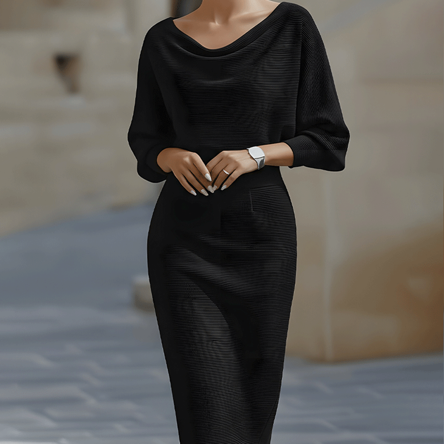 Flowing Midi Dress Silhouette