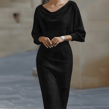 Flowing Midi Dress Silhouette