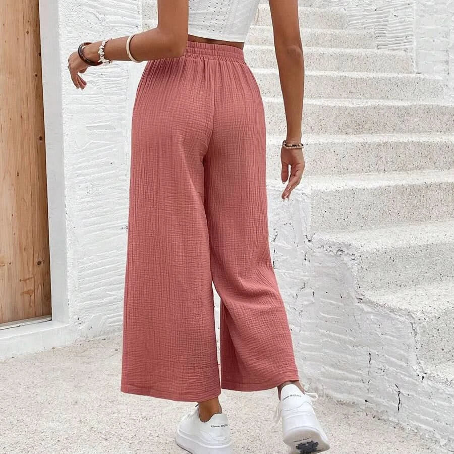 Loose Fit Cropped Summer Pants for Women