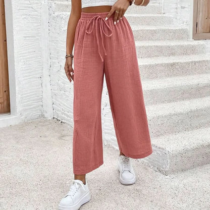 Loose Fit Cropped Summer Pants for Women