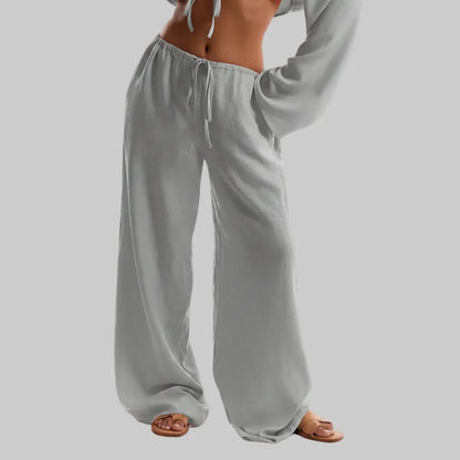 Eleganckie boho spodnie 3/4 na lato dla kobiet