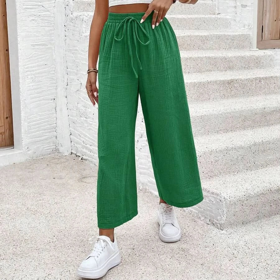 Loose Fit Cropped Summer Pants for Women