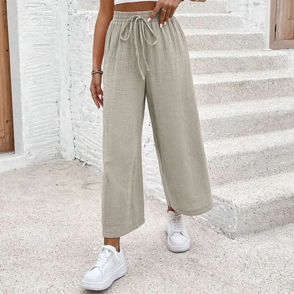 Loose Fit Cropped Summer Pants for Women
