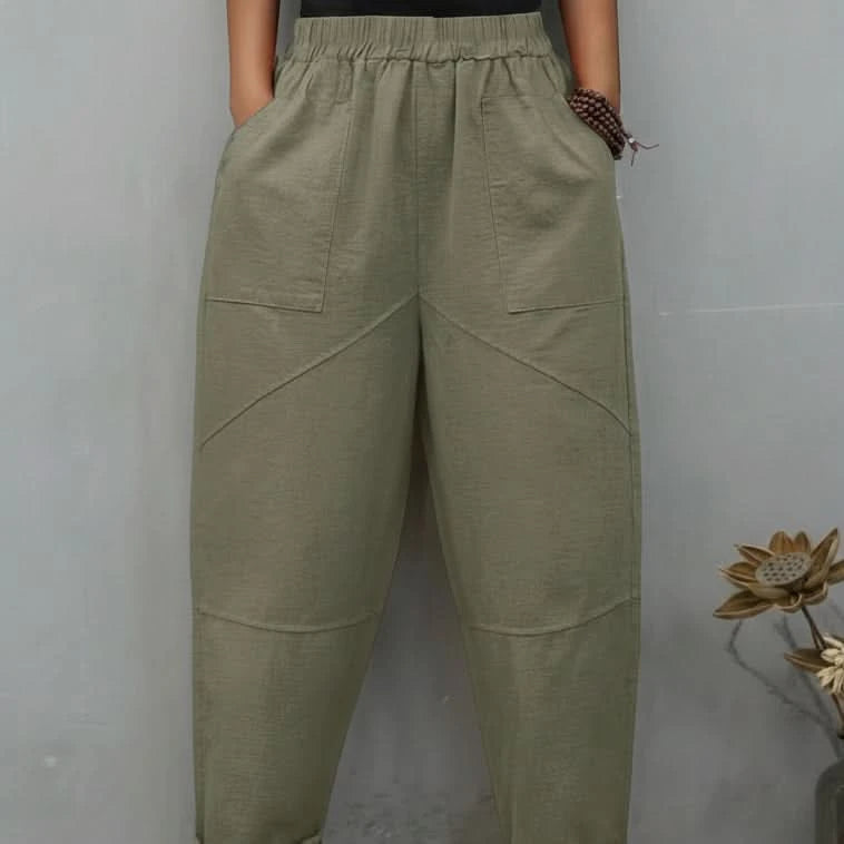 Loose Fit Cropped Summer Pants