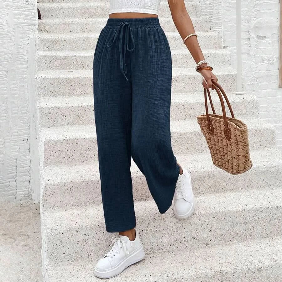 Loose Fit Cropped Summer Pants for Women