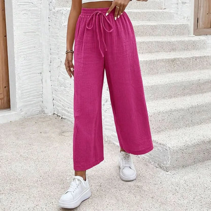 Loose Fit Cropped Summer Pants for Women