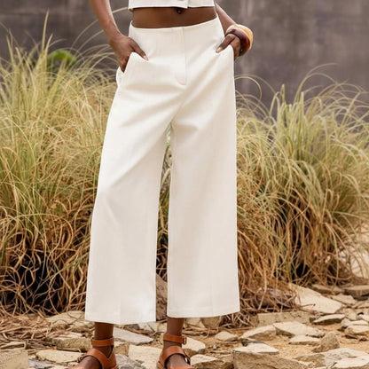 Elegant Everyday Cropped Summer Pants