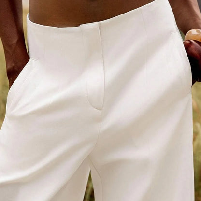 Elegant Everyday Cropped Summer Pants
