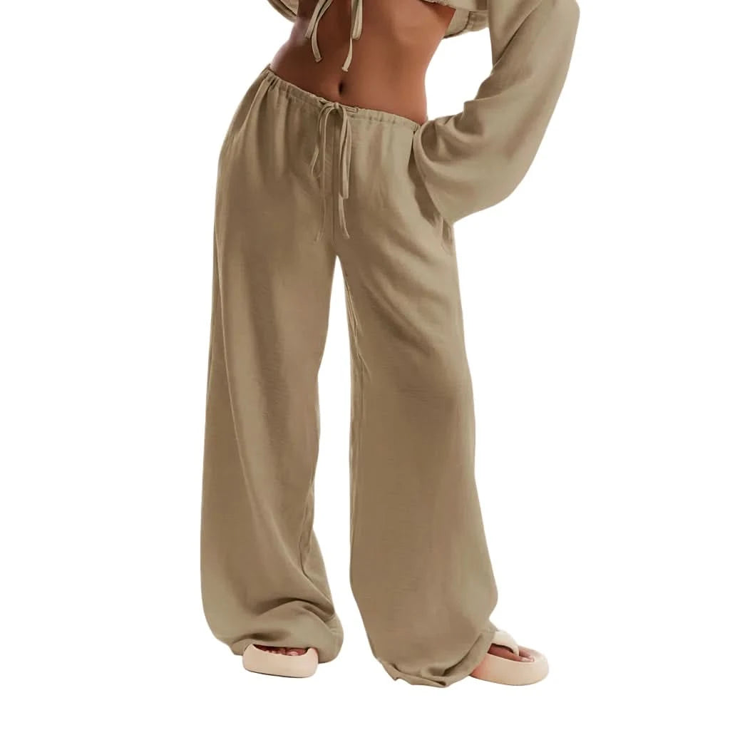 Eleganckie boho spodnie 3/4 na lato dla kobiet