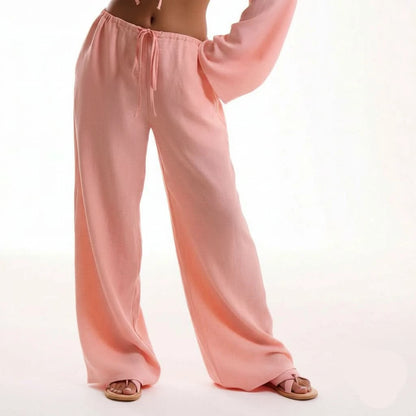 Eleganckie boho spodnie 3/4 na lato dla kobiet