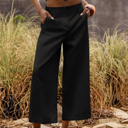 Elegant Everyday Cropped Summer Pants