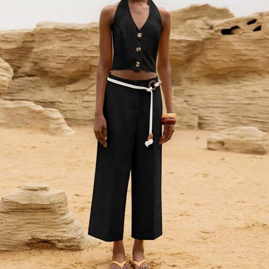 Elegant Everyday Cropped Summer Pants