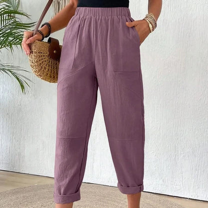 Loose Fit Cropped Summer Pants