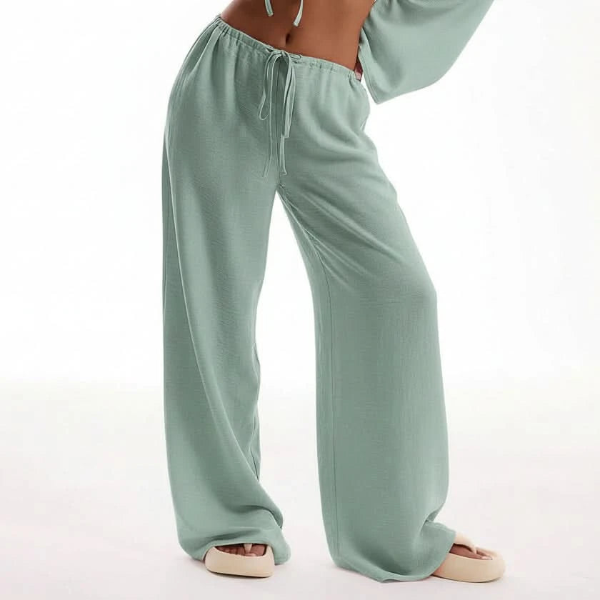 Eleganckie boho spodnie 3/4 na lato dla kobiet