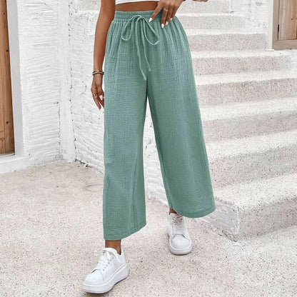 Loose Fit Cropped Summer Pants for Women