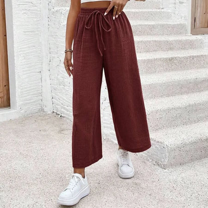 Loose Fit Cropped Summer Pants for Women