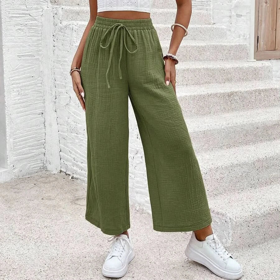 Loose Fit Cropped Summer Pants for Women