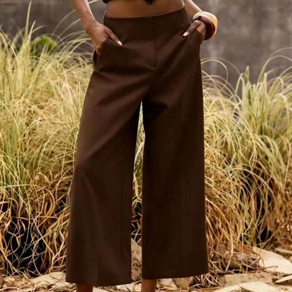 Elegant Everyday Cropped Summer Pants