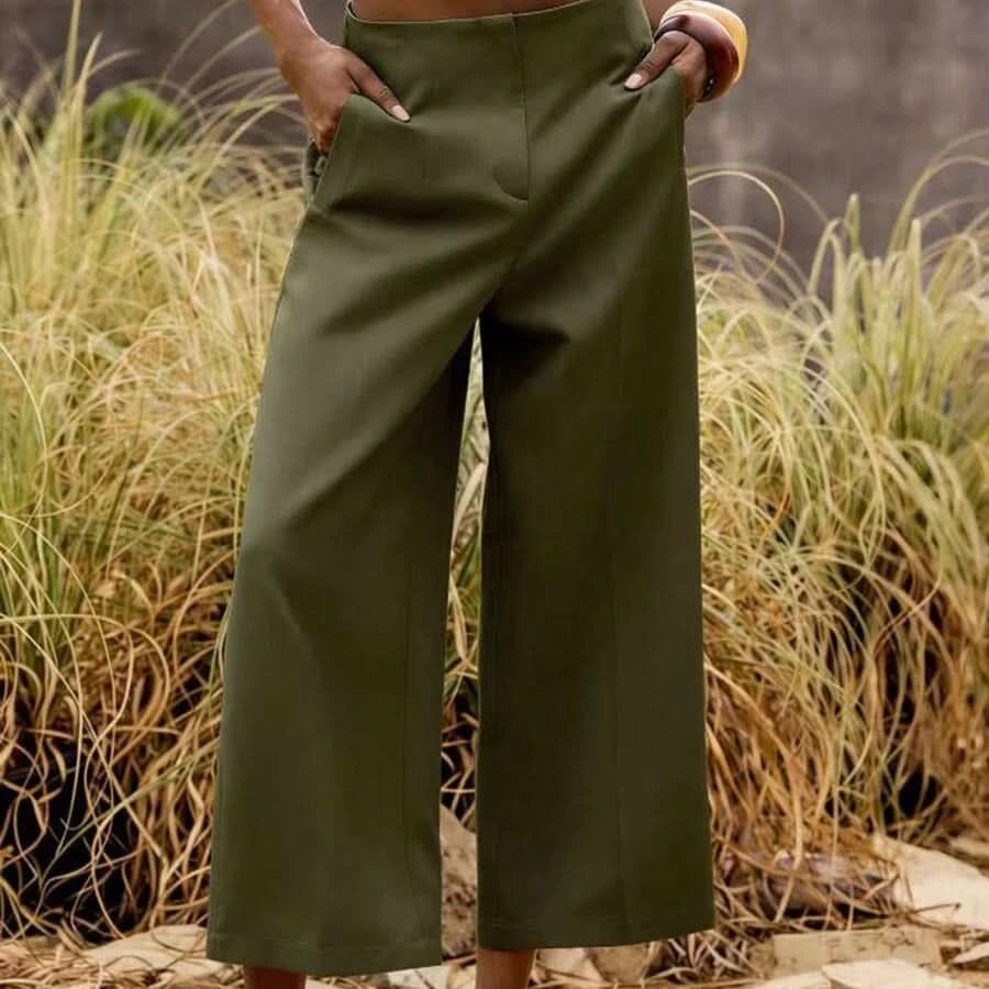Elegant Everyday Cropped Summer Pants