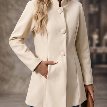 Elegant Open Front Tailored Longline Blazer
