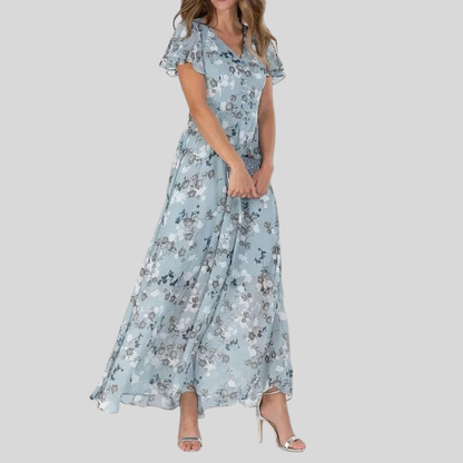 Graceful Maxi Dress V Neck