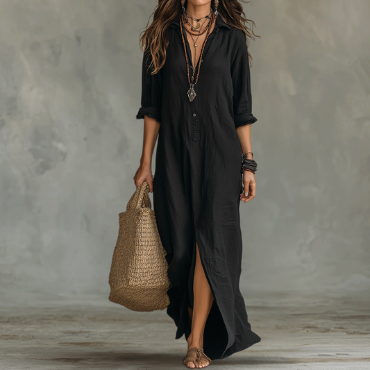 Zwiewna boho sukienka maxi