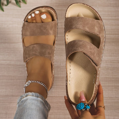 Arch Support Double Strap Slide Sandals