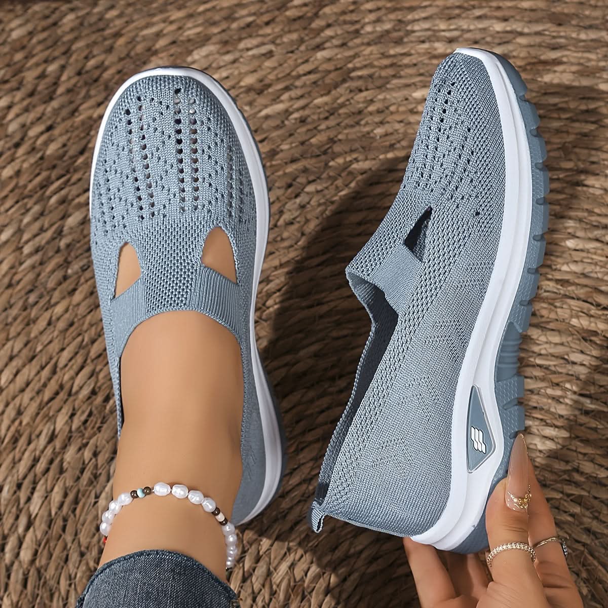 Oddychające sneakersy wsuwane