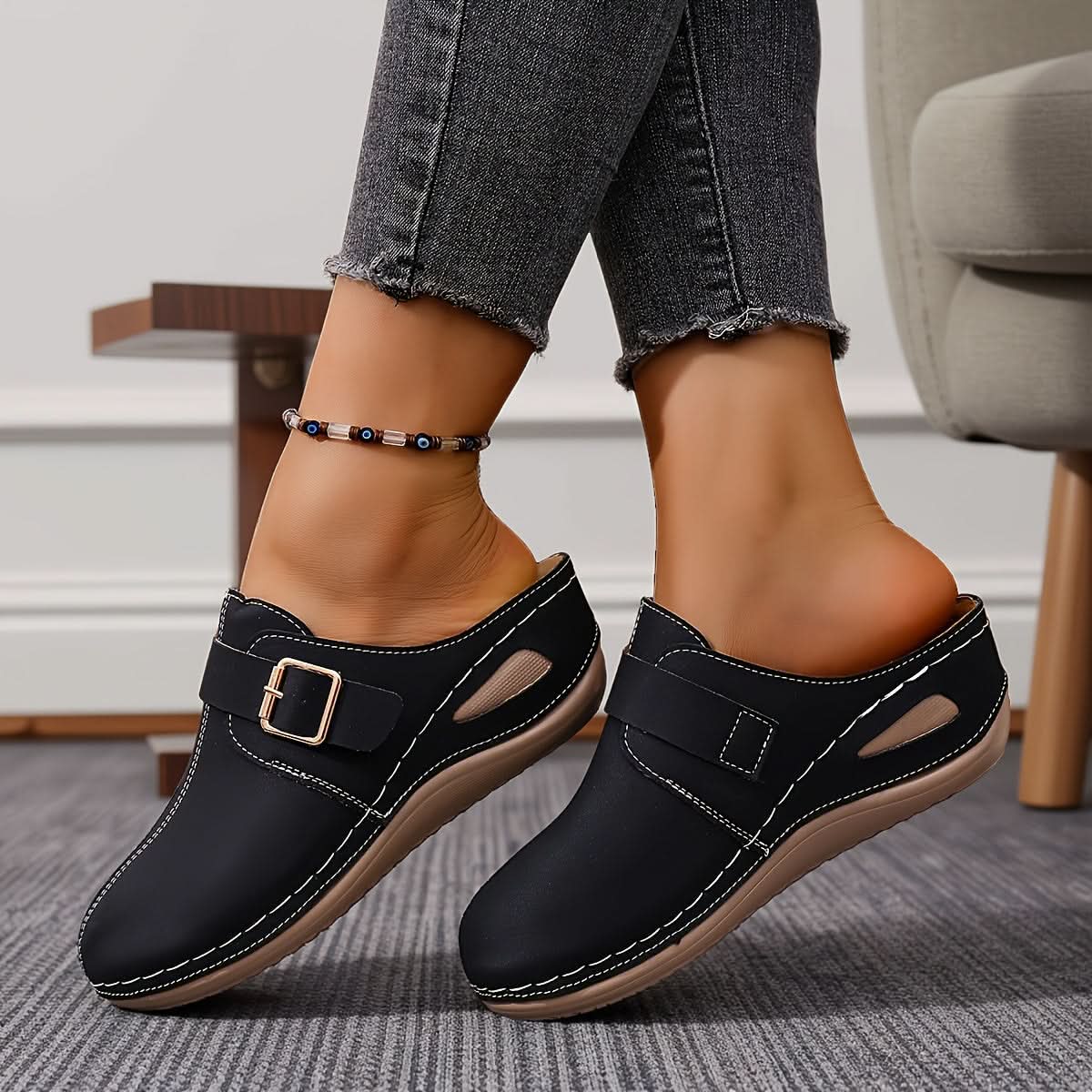 Closed Toe Mule Comfort Shoes