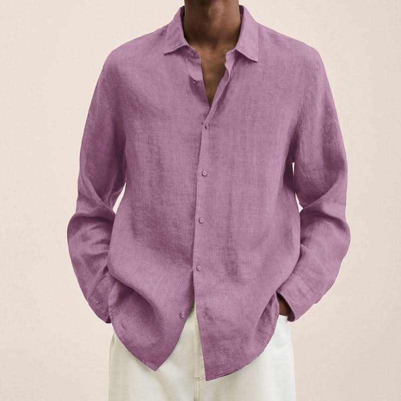 Refined Long Sleeve Casual Shirt