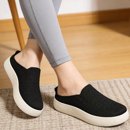Sneakersy Slip On z Grubą Podeszwą