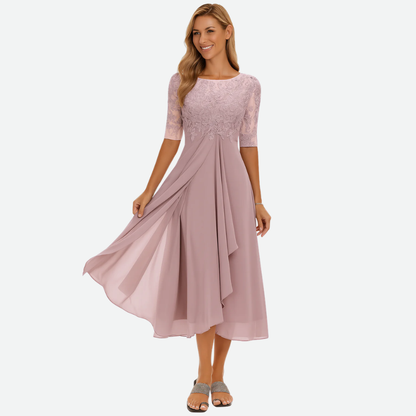 Delicate Midi Dress Flared
