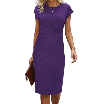 Chic Crepe Midi Dress