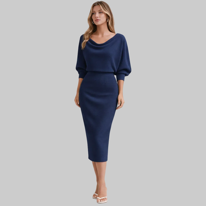 Flowing Midi Dress Silhouette
