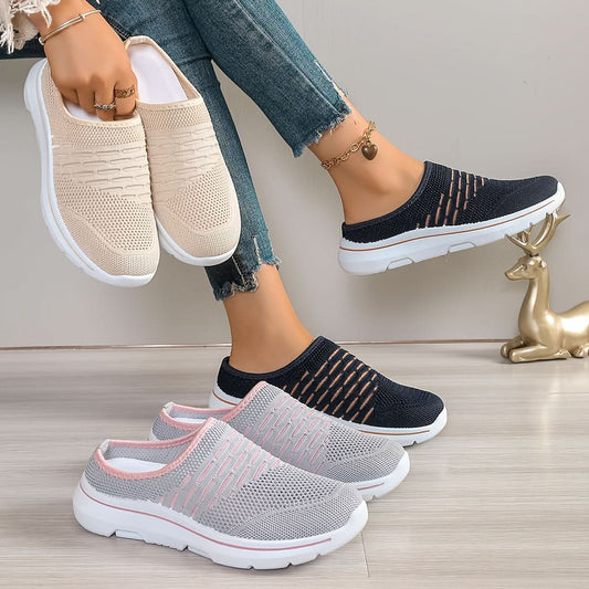 Przewiewne Sneakersy Slip On typu Mule