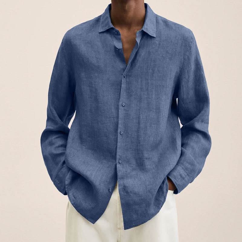Refined Long Sleeve Casual Shirt