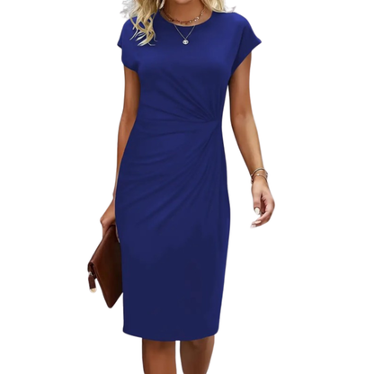Chic Crepe Midi Dress
