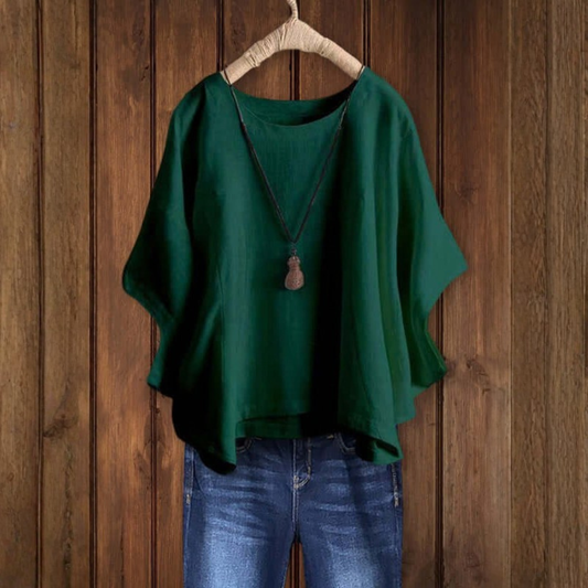 Airy Dolman Sleeve Tunic Top