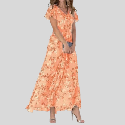 Graceful Maxi Dress V Neck