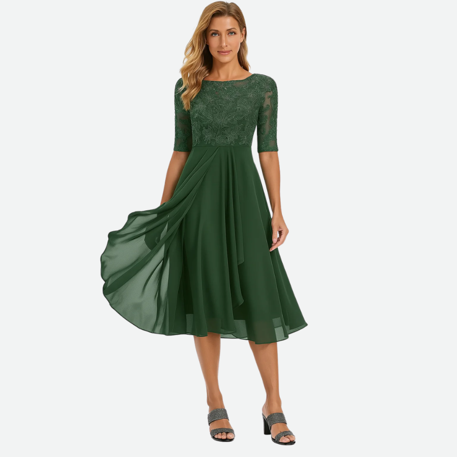 Delicate Midi Dress Flared