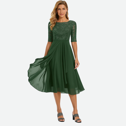 Delicate Midi Dress Flared