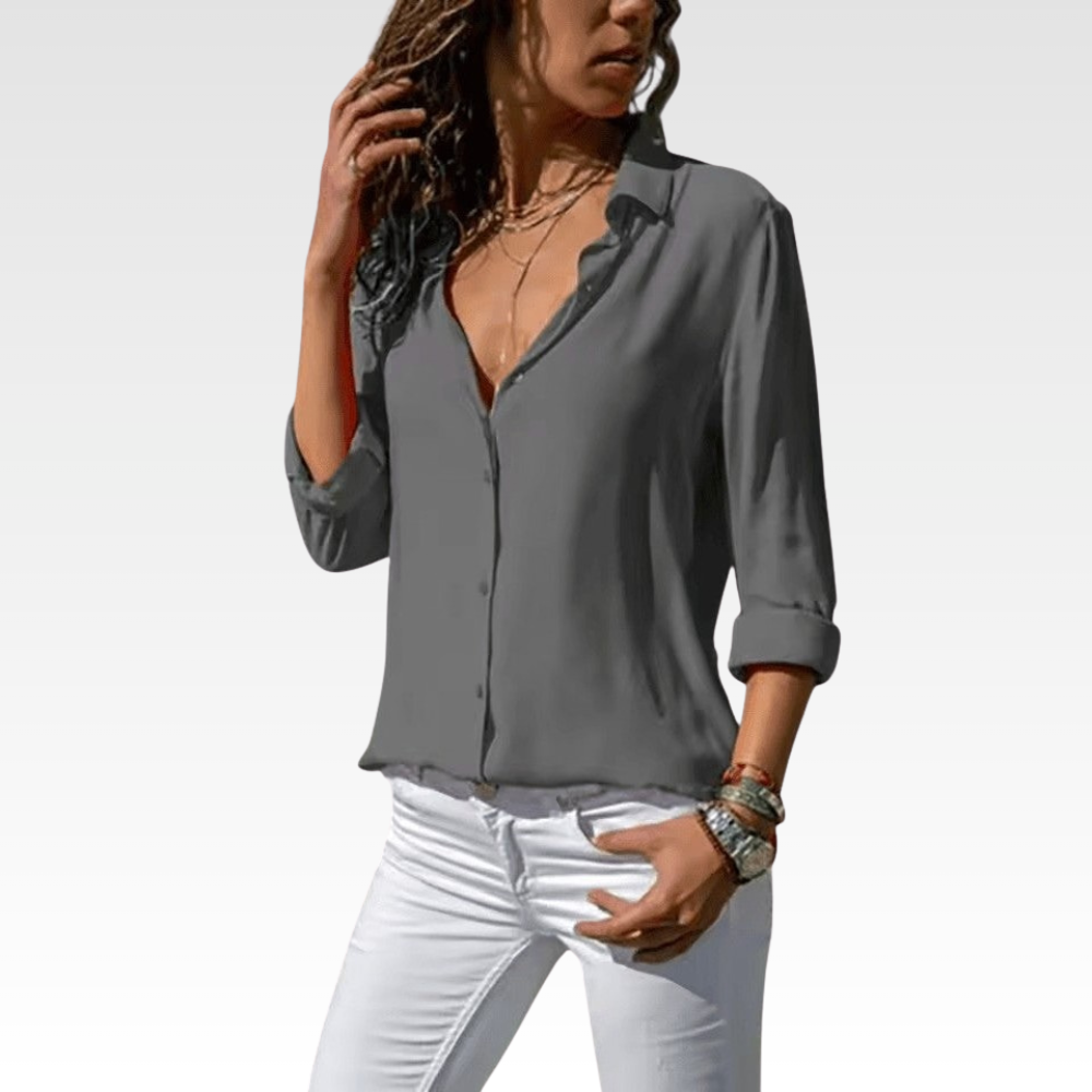Airy Blouse V Neck
