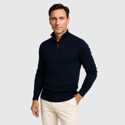Timeless Quarter Zip Comfort Sweater