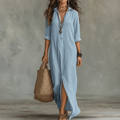 Zwiewna boho sukienka maxi