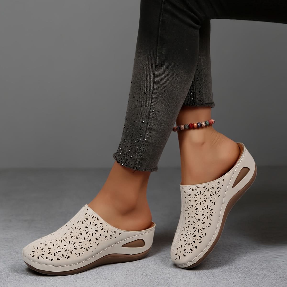 Cutout Comfort Slip On Clogs