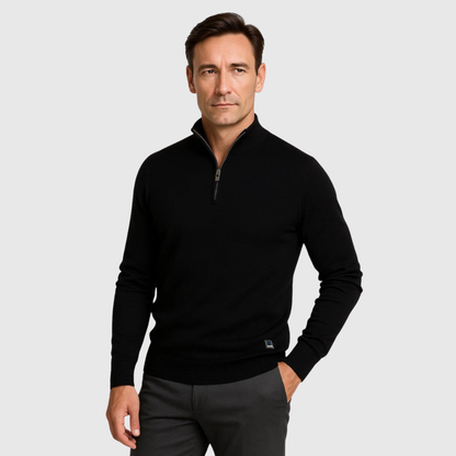 Timeless Quarter Zip Comfort Sweater